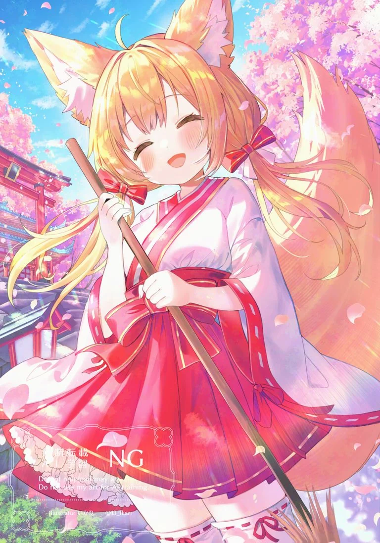 きつね巫女さん