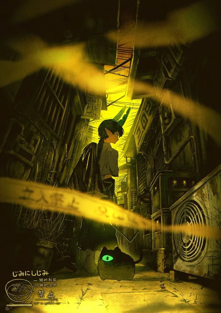 路地里