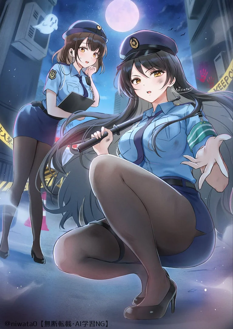 ミニスカポリスさんに助けられた!