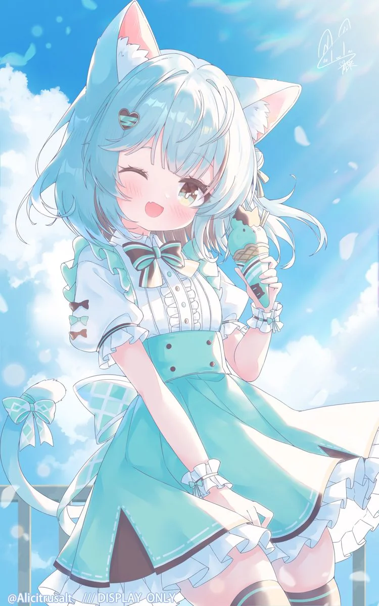 チョコミントアイス