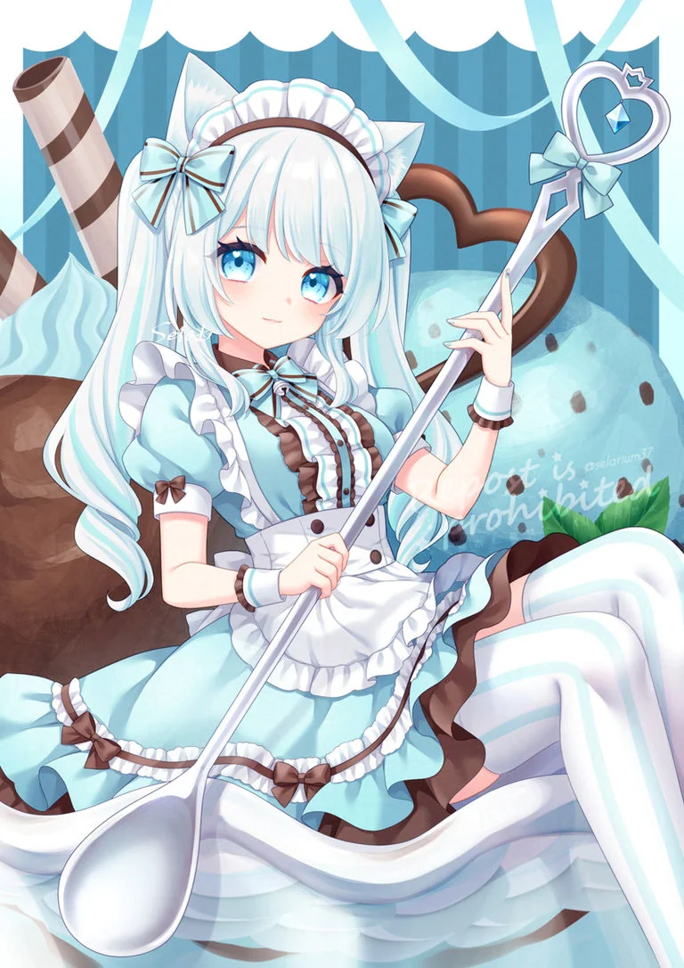 チョコミントパフェ